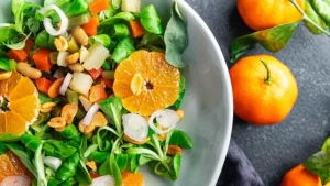 Green Salad with Mandarin Oranges with Panela - SindhiZaika.com